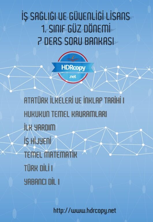 1.SINIF 7 DERS SORU BANKASI (İSG LİSANS)
