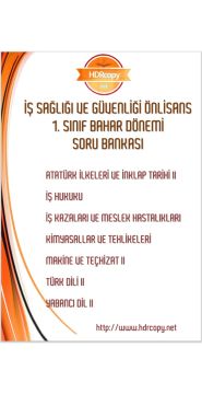 1. SINIF 7 DERS SORU BANKASI (İş Sağ.Önl.1-7)