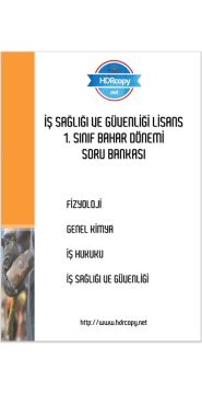 1. SINIF 4 DERS SORU BANKASI (İsg-Lisans-1-4)